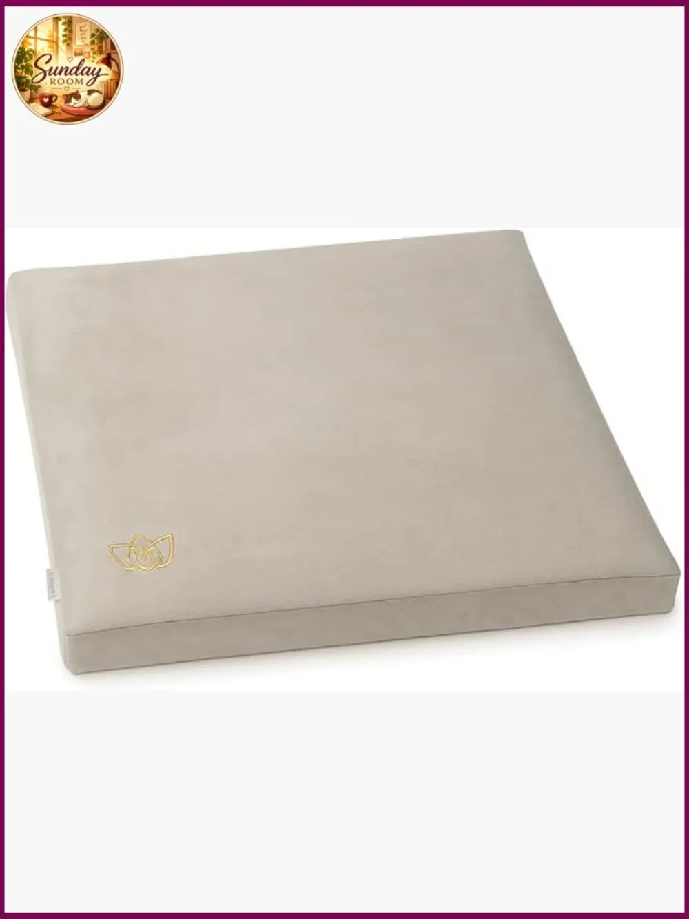Large Meditation Cushion Floor Pillow Velvet Washable Zabuton Yoga Mat